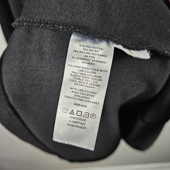 Loft V Neck Black Long Sleeve Dress - Picture 5 of 7